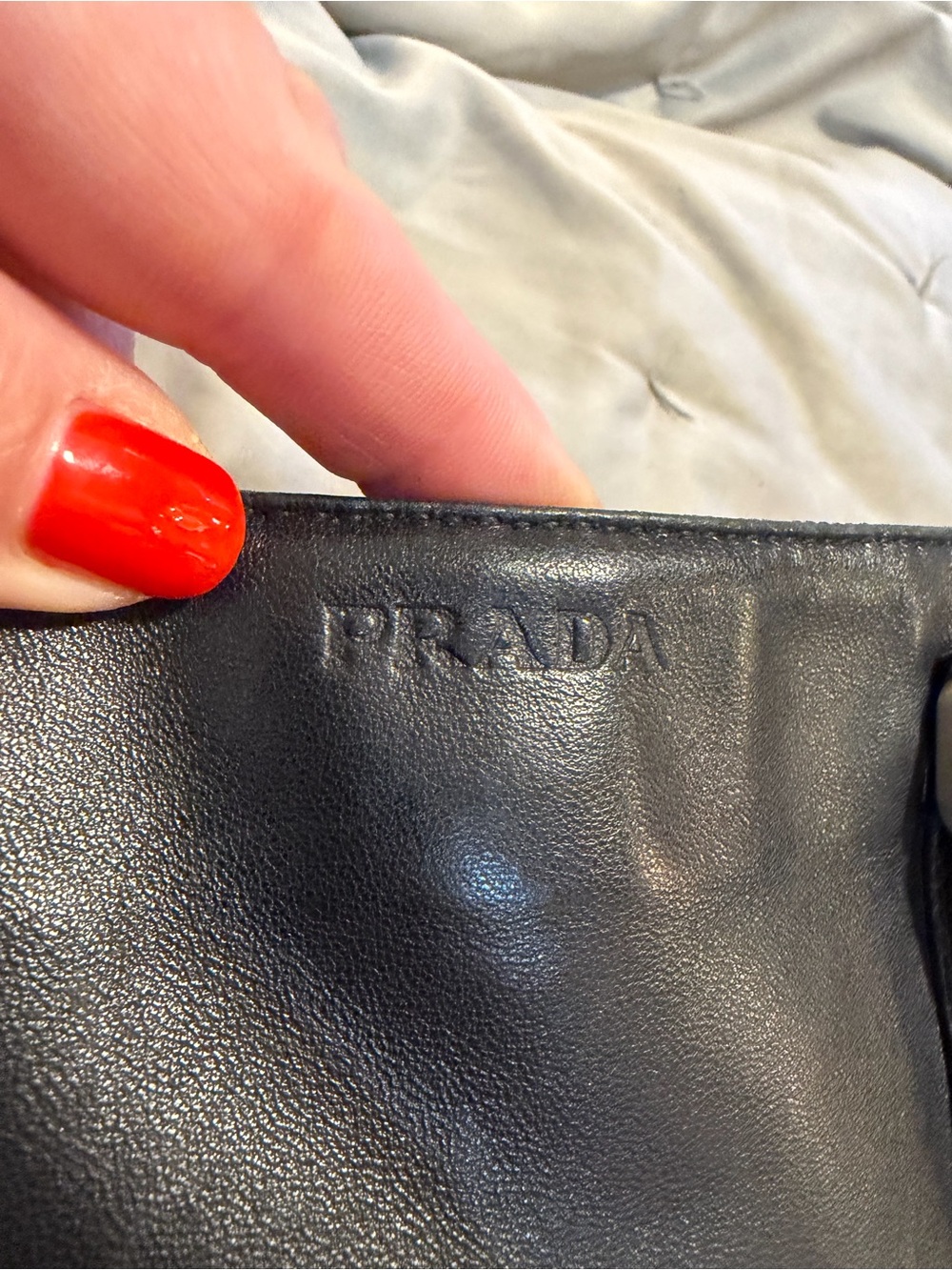 SOLD!!! Extra pics‼️Prada🌟Black Smooth Leather